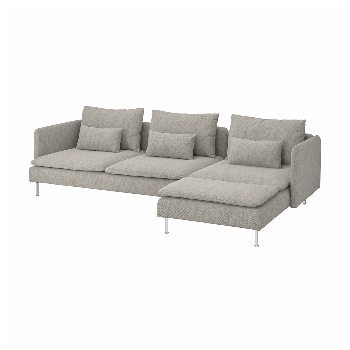 SÖDERHAMN ソーデルハムン 4人掛けソファ, 寝椅子付き/ヴィーアルプ