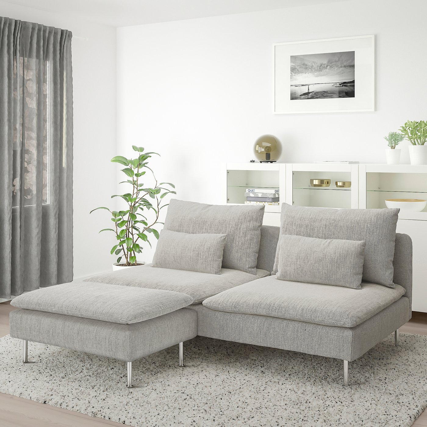 SÖDERHAMN ソーデルハムン オットマン, ヴィーアルプ ベージュ