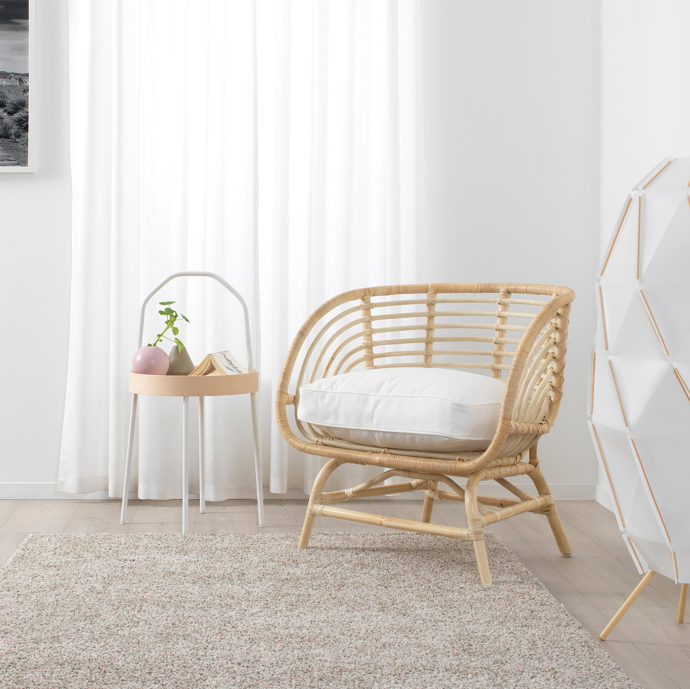 BUSKBO armchair, rattan - IKEA