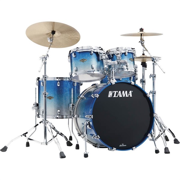 TAMA Starclassic Walnut/Birch 4pc Drum Kit - Molten Blue Ice Fade