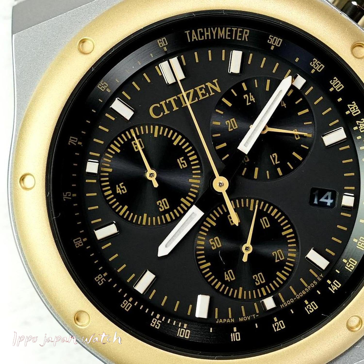 Citizen AT2544-64E RECORD LABEL Solar Power Eco-Drive 1984