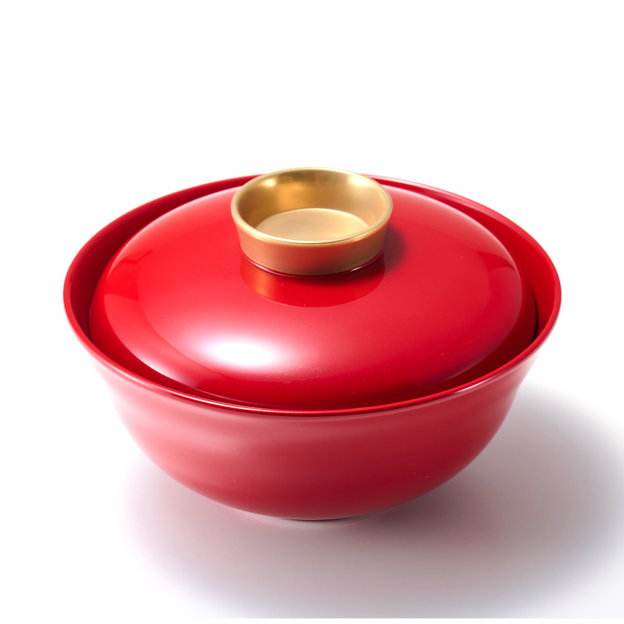 ペア椀 金銀 漆塗り ペアの蓋付きのお椀 12-03702 漆器の井助