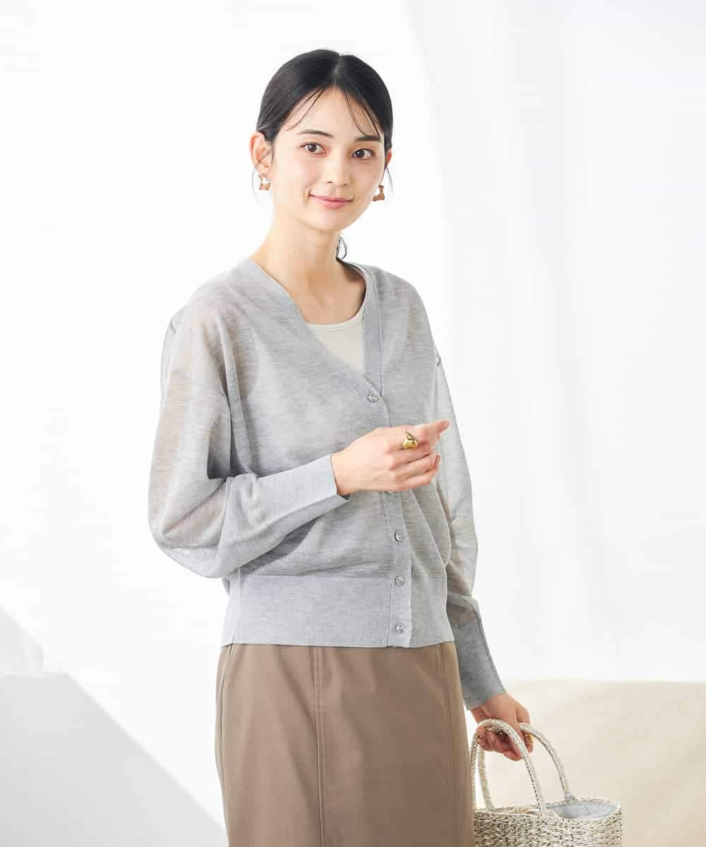 シアーVネックカーディガン(カーディガン) | a.v.v(アー・ヴェ・ヴェ