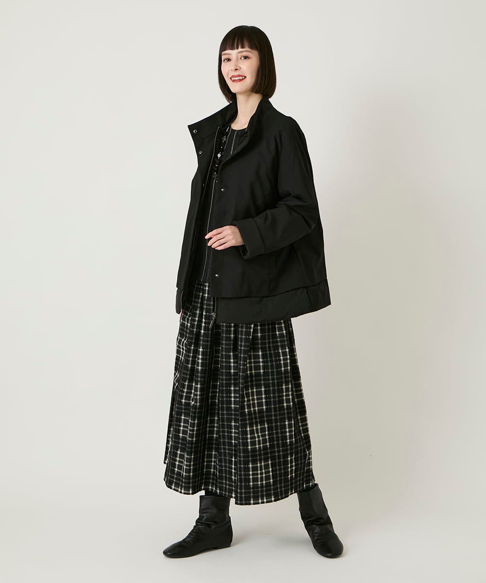 レイヤード風ツイルダウンコート(ダウンジャケット・コート) | HIROKO
