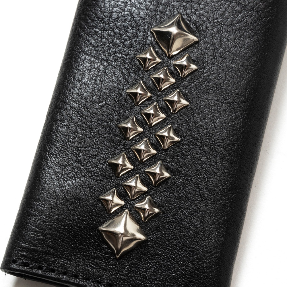 CALEE/STUDS LEATHER KEY CASE（BLACK）［キーケース-24秋冬］ - JONAS