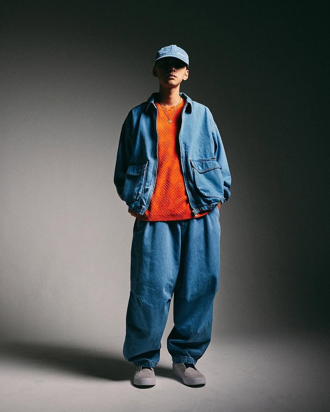 TIGHTBOOTH/DENIM DRIZZLER JACKET（Light Blue）［デニムドリズラー