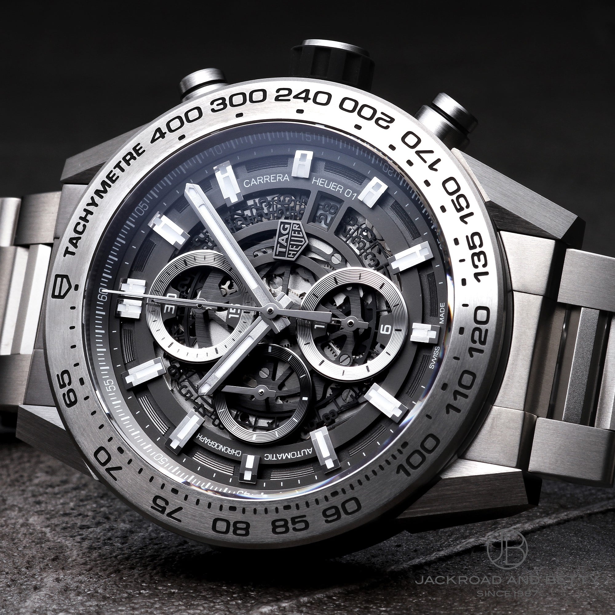 カレラ キャリバーホイヤー01 クロノグラフ グレーファントム[CAR2A8A