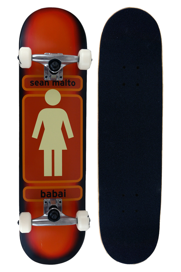 送料無料】 GIRL SKATEBOARD COMPLETE Sean Malto 7.75×31.125 ガール