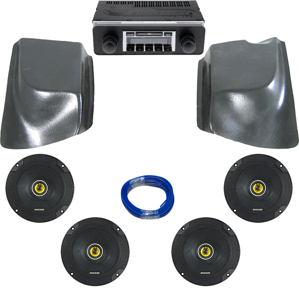 VW-Stereo-Kit-1956-74-Ghia-Kicker - Kicker 1956-74 VW Karmann Ghia