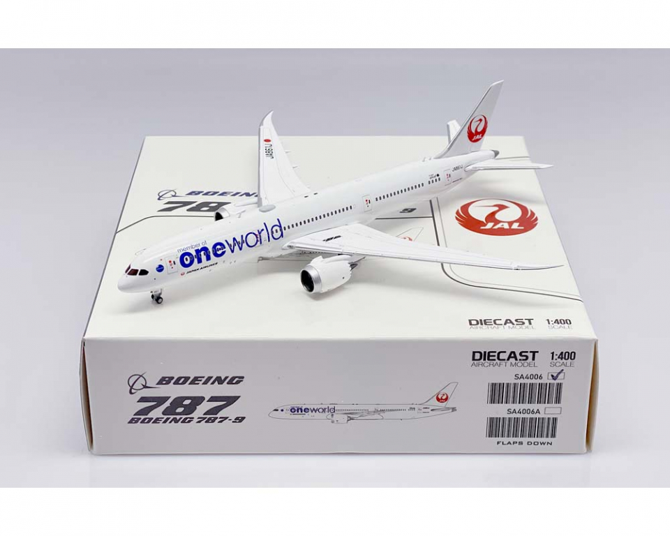 www.JetCollector.com: JAL B787-9 One World JA861J 1:400 Scale JC