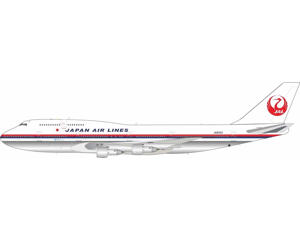 www.JetCollector.com: JAL B747-300 w/stand JA8163 1:200 Scale B