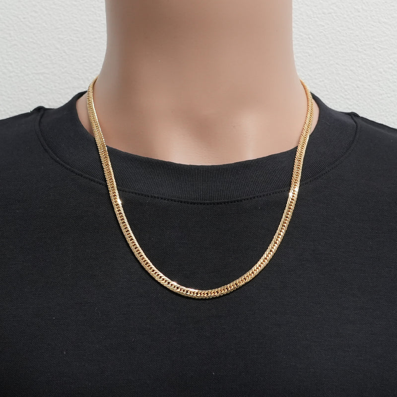 喜平 ネックレス K18 トリプル Mカット 33g 55cm 造幣局検定マーク