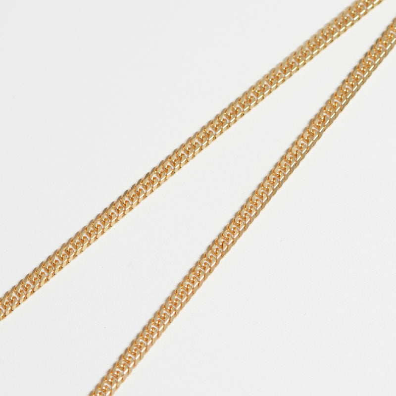 喜平 ネックレス K18 ダブル 6面 14.5g 60cm 造幣局検定マーク(ホール