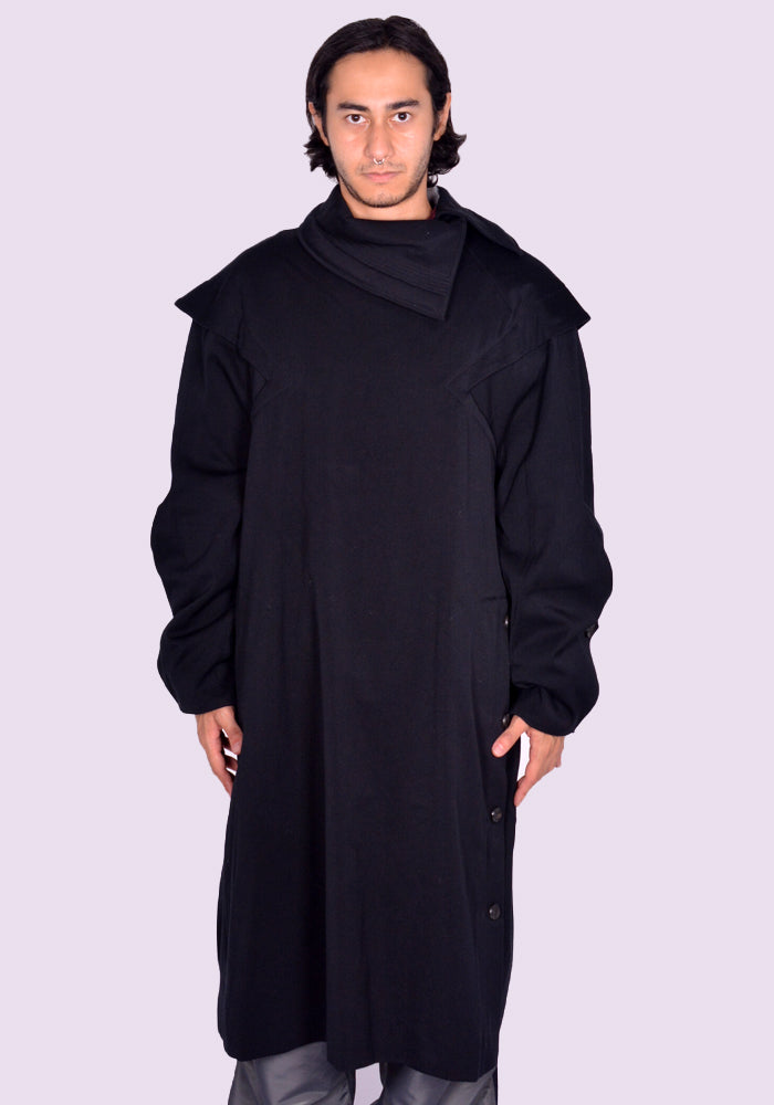 KIKO KOSTADINOV BENDIX COAT RAVEN BLACK FW24 | DOSHABURI Shop