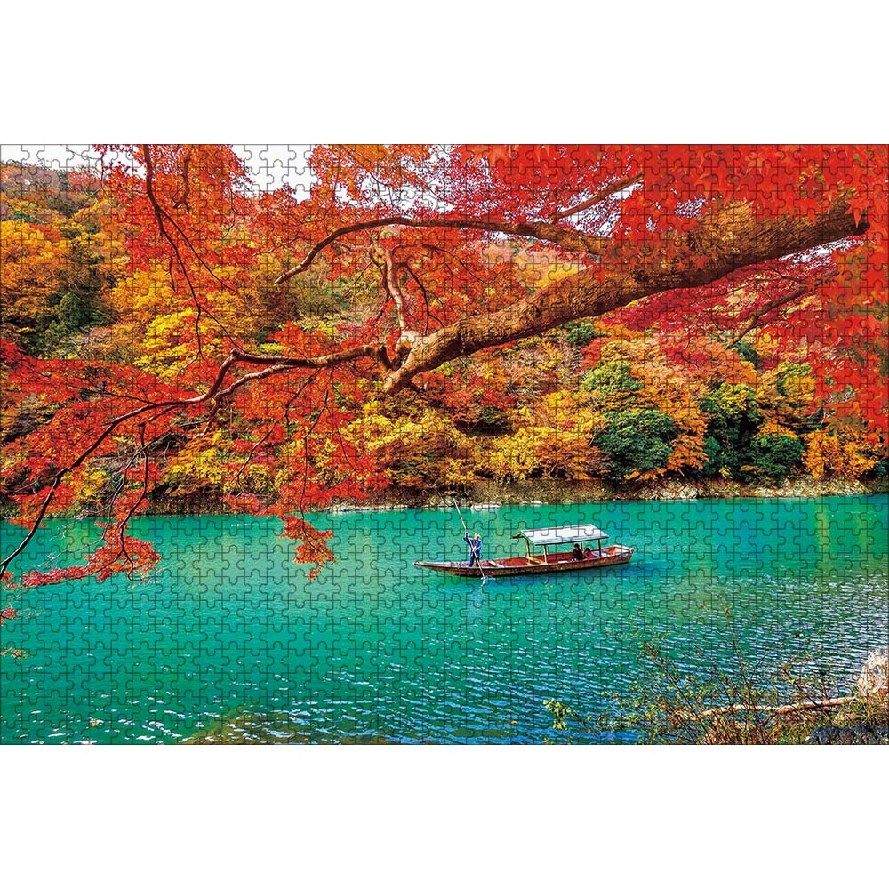 ジグソーパズル 日本の風景 嵐山 保津峡の紅葉 1000ピース 50×75cm