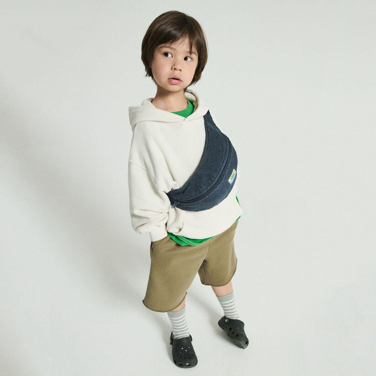 Baby Pierrot Onesie in String / Antique Rose Chrysanthemum by