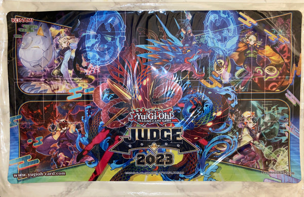 遊戯王 公式 プレイマット 紅涙の魔ラクリモーサJUDGE 未開封 EU版