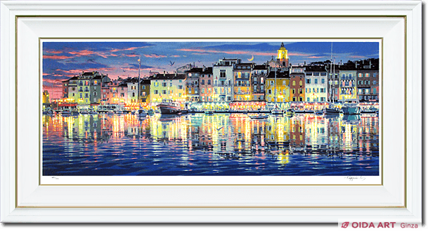 笹倉鉄平 サントロペ（額B） | 絵画など美術品の販売と買取 | 東京