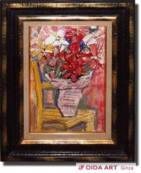 須田剋太 カンナ花 | 絵画など美術品の販売と買取 | 東京・銀座 おいだ美術