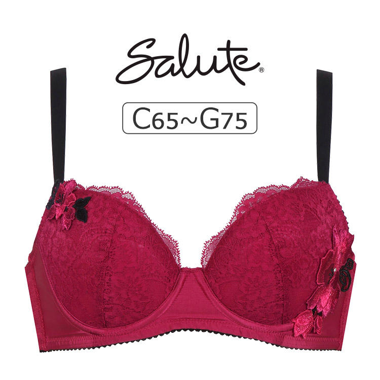 BTJ775｜ワコール サルート 75G P-upタイプ ブラジャー単品 全3色 C・D