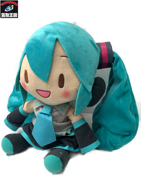 初音ミク メガジャンボふわふわぬいぐるみ タグ付き ボーカロイド