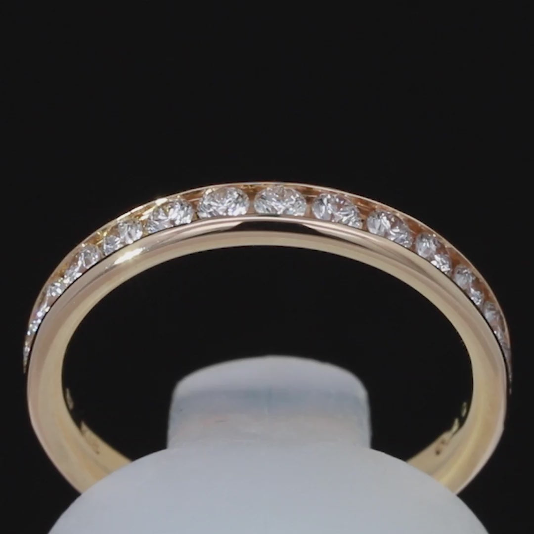 K18/Pt「エルダ ハーフエタニティ」リング｜【オレフィーチェ】Orefice