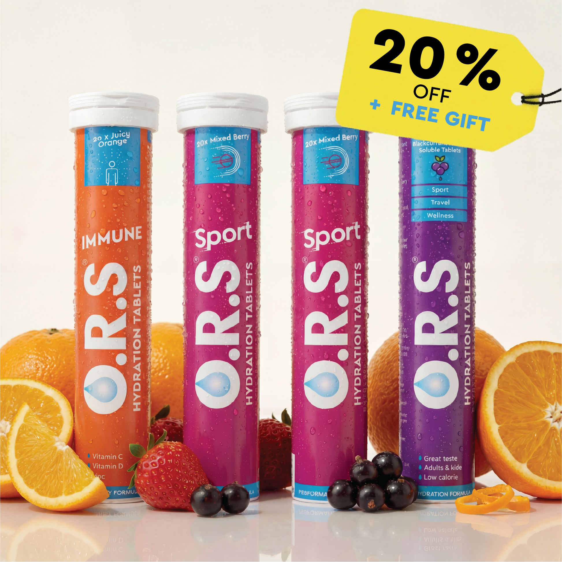 Electrolyte Tablets Sports Bundle | Best UK Dissolvable Tablets by