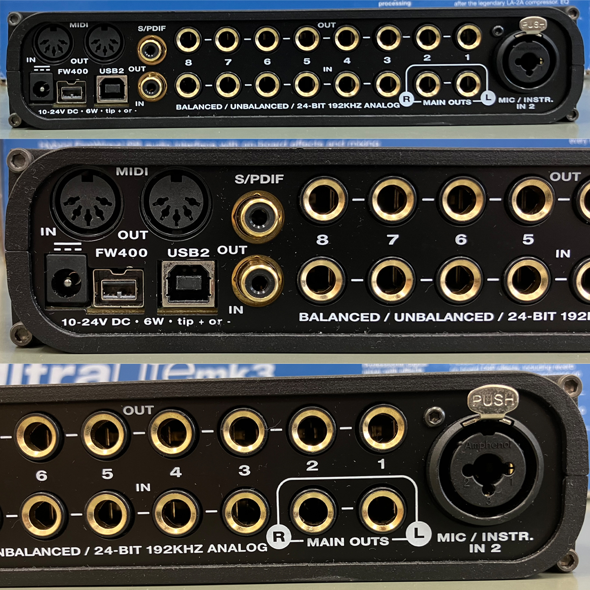 MOTU/オーディオインターフェイス/UltraLite-mk3 Hybrid