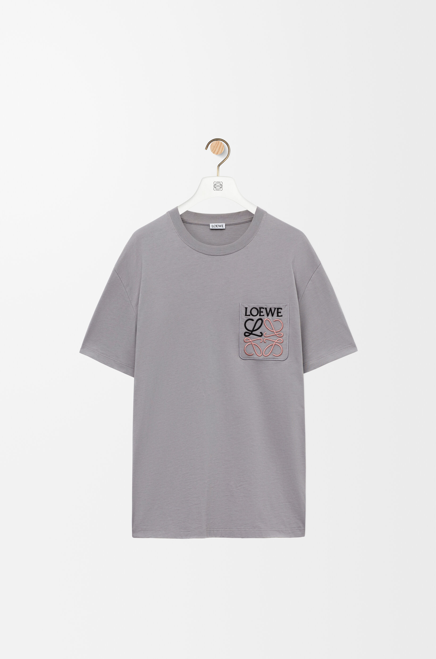 Relaxed fit T-shirt in cotton Grey - LOEWE USA Official Website