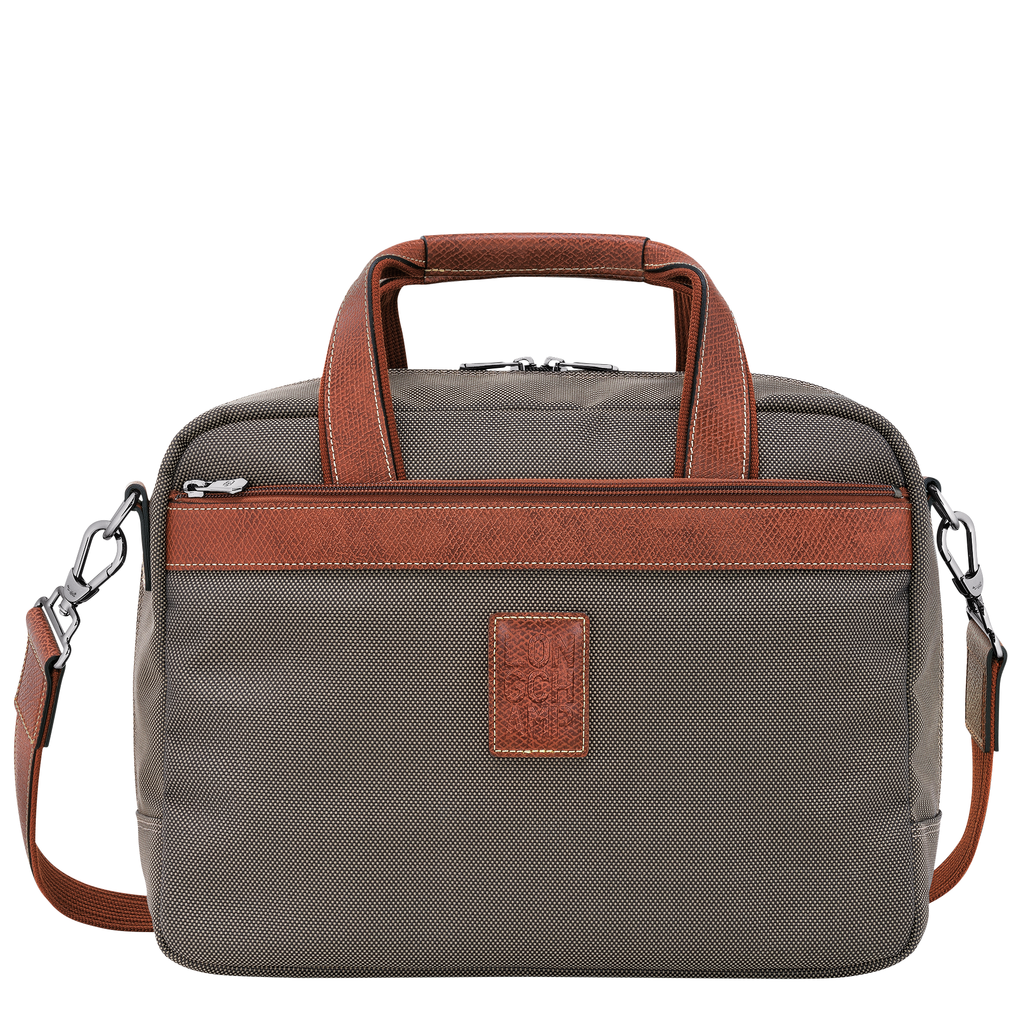 Boxford S Travel bag Brown - Recycled canvas | Longchamp US