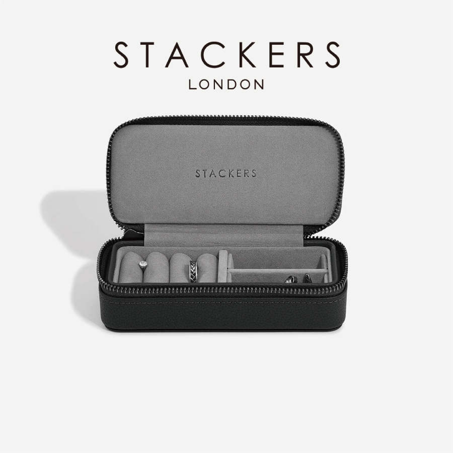 STACKERS】トラベル ジュエリーボックス M メンズ Men's ブラック