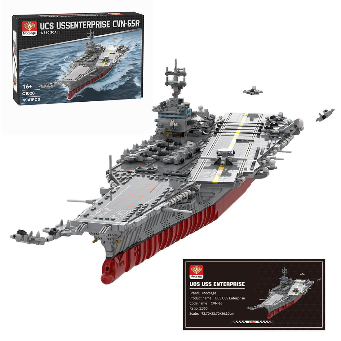 Mocsage 1/350 UCS USS Enterprise CVN-65 Nuclear-powered Aircraft