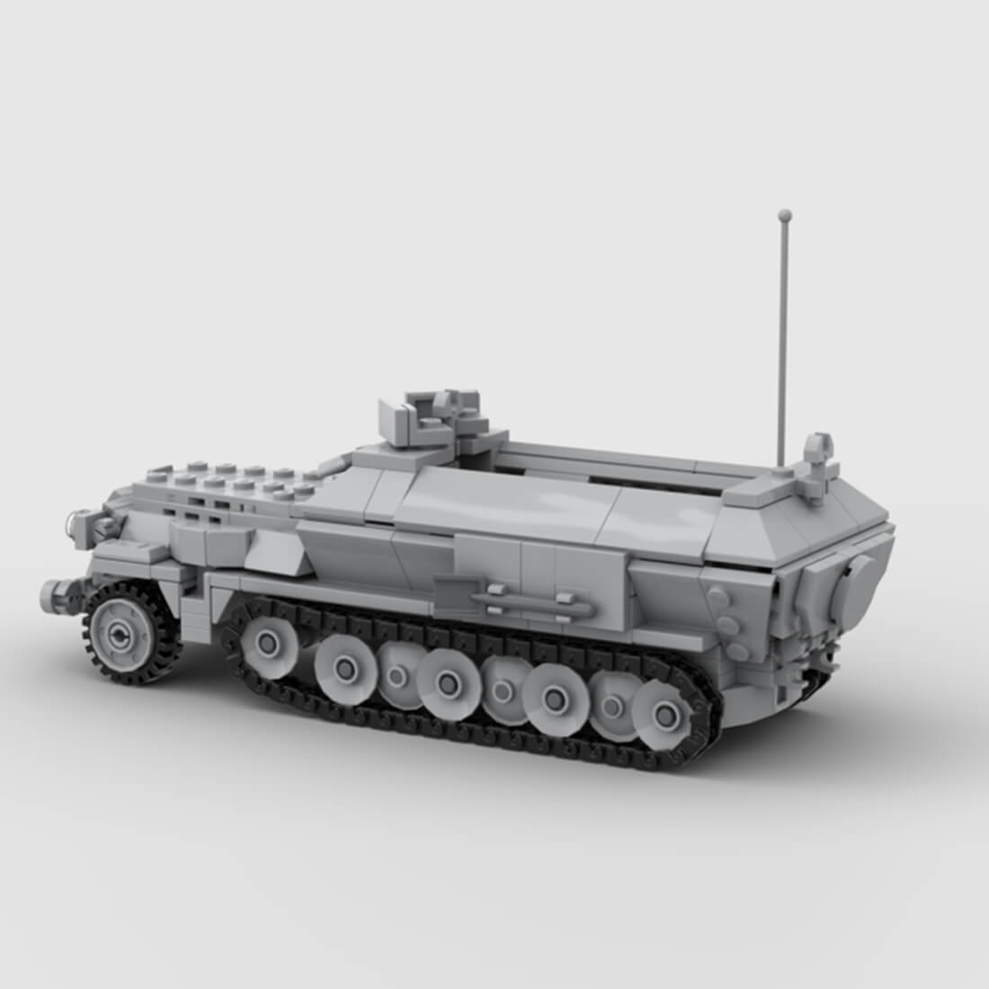 German Sd.Kfz. 251 Half-track Building Blocks Set (513PCS)by