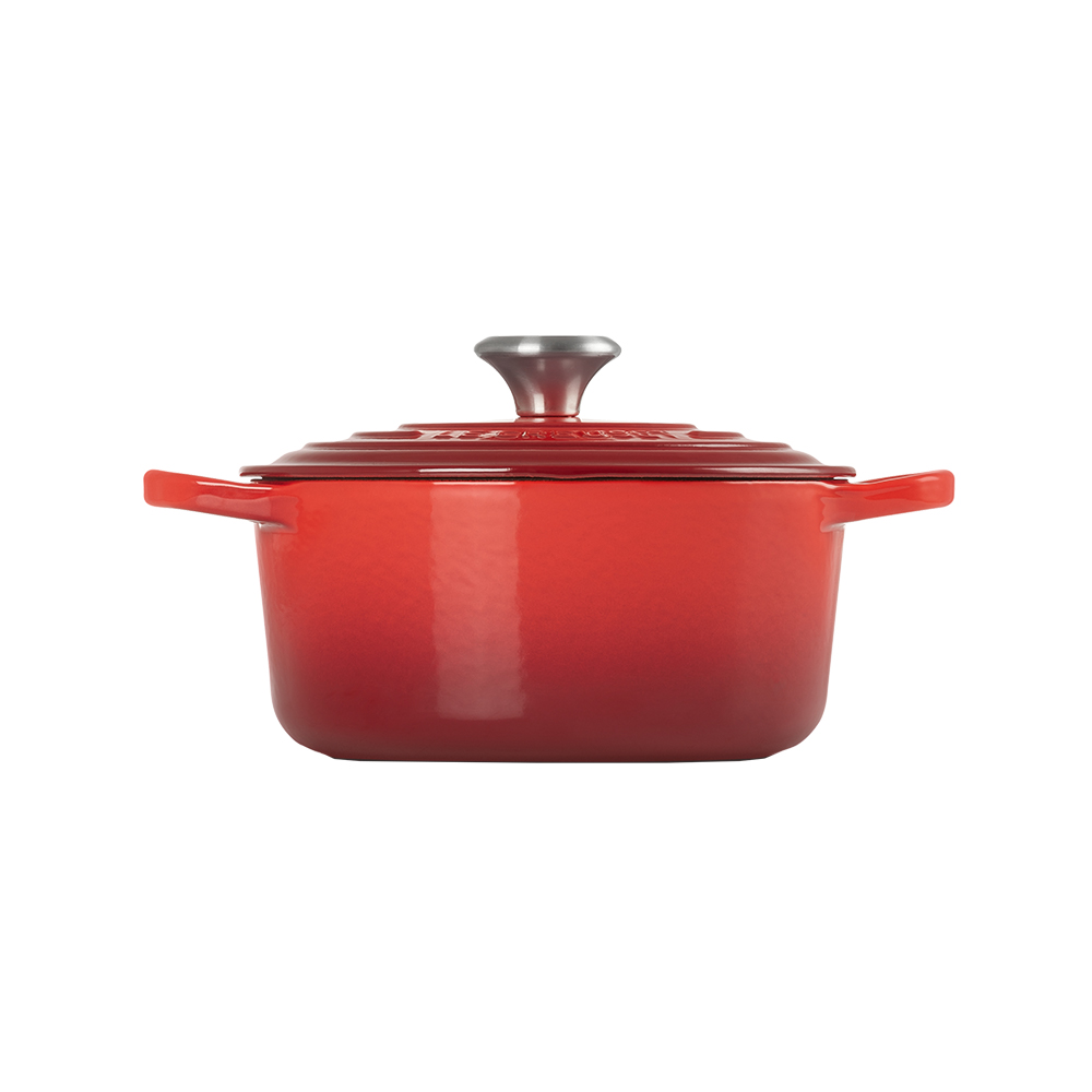 シグニチャー ココット・ロンド 20cm チェリーレッド (ブラックマット