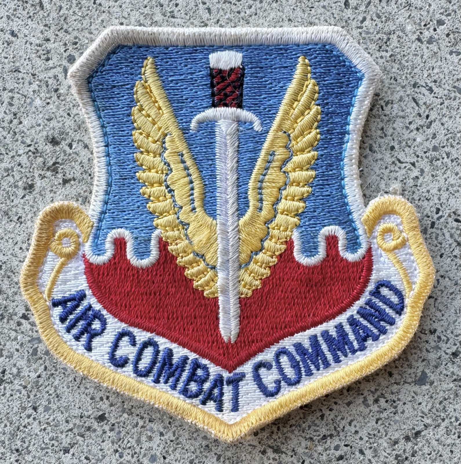 米軍実物 アメリカ空軍 航空戦闘軍団 ACC フルカラー パッチ ワッペン
