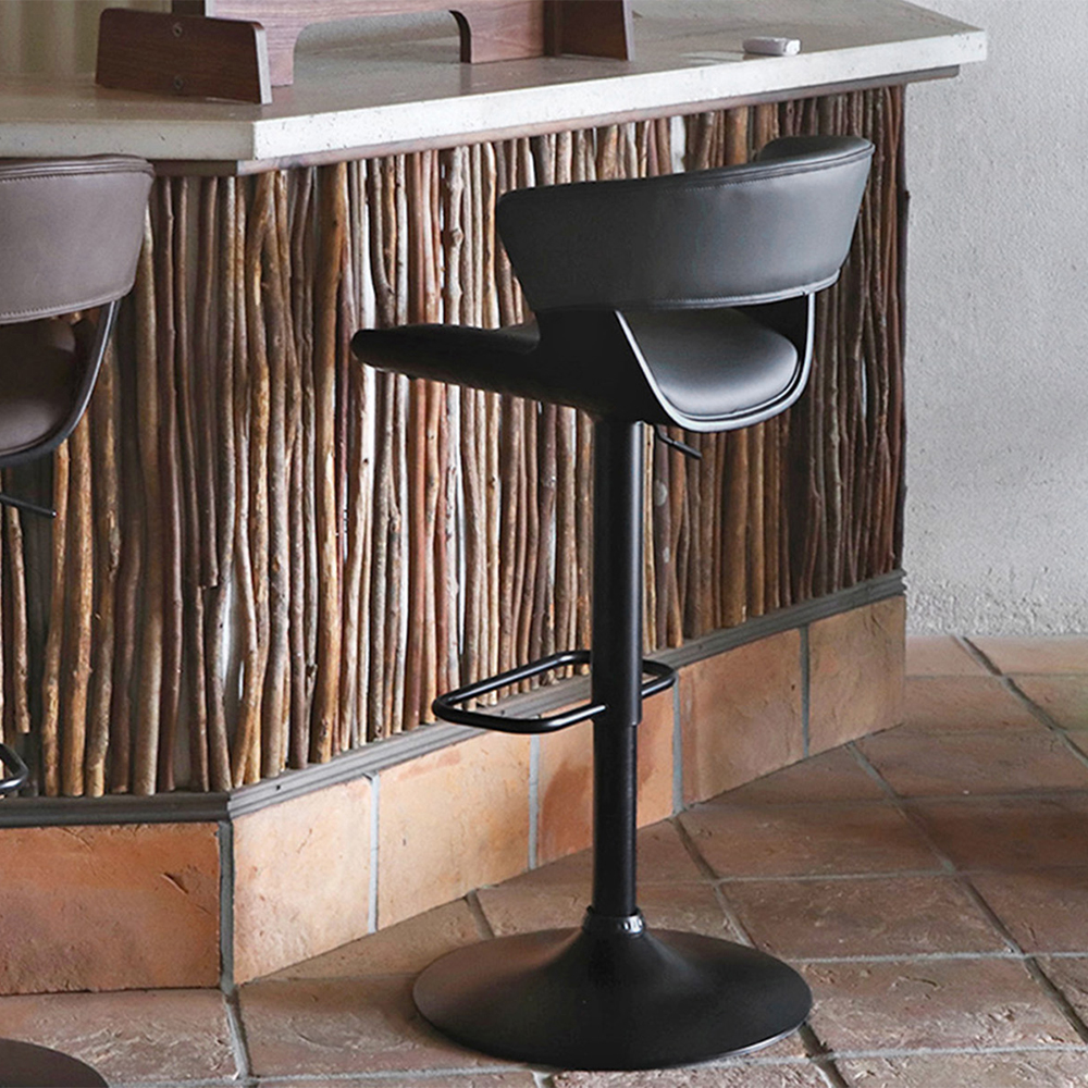 LCI（ルシア）バーチェア（ブラック） - カウンターチェアの通販