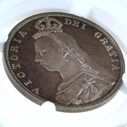 イギリス 1887年 ハーフクラウン銀貨 プルーフ ヴィクトリア
