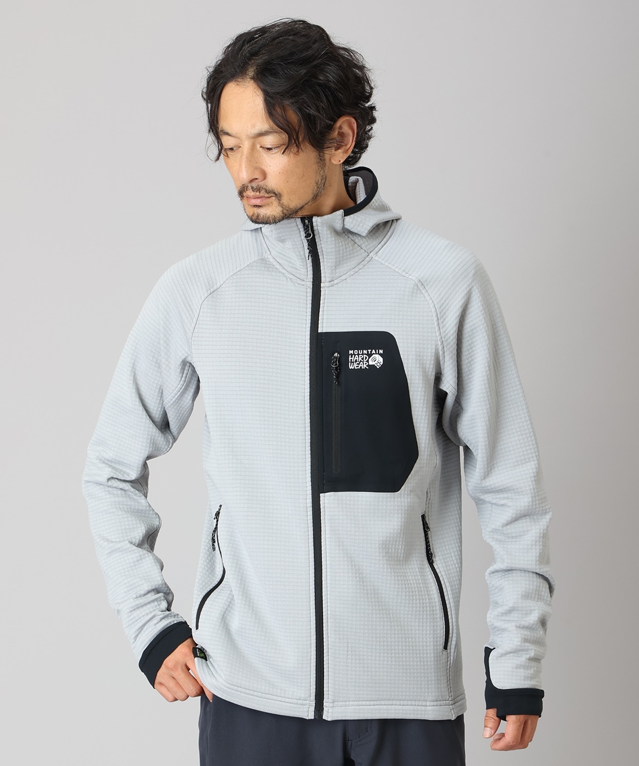 ポーラテックパワーグリッドFZフーディ(S Glacial Heather