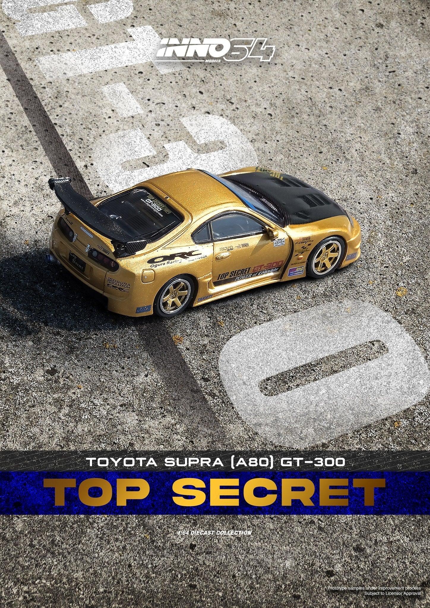 INNO64 1:64 Toyota Supra (A80) TOP SECRET GT300 by 