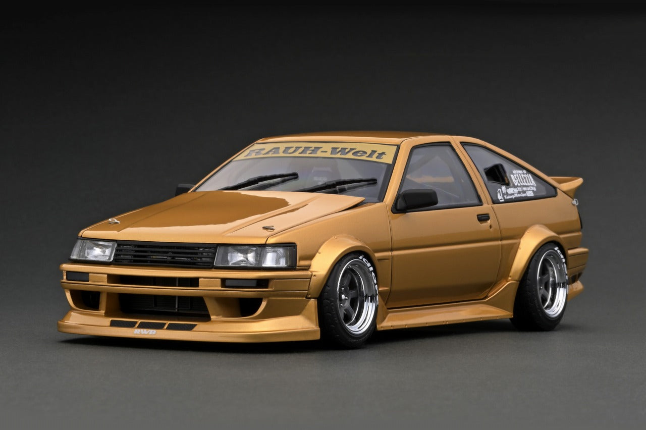 Ignition Model 1:18 Toyota AE86 RWB in Gold – Model Cars Houston