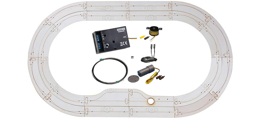 Faller 161905 voie H0 Coffret d'arrêt de bus Car System plus Laser