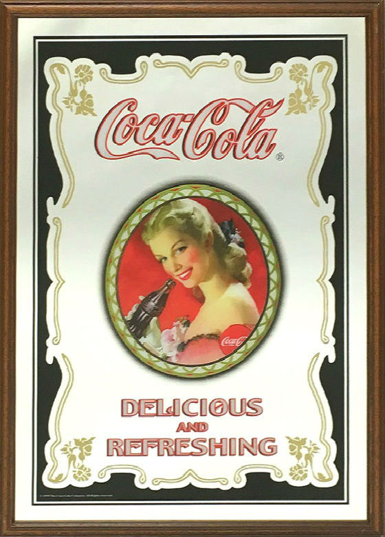希少品】Coca-Cola Looking Back パブミラー 希少品】Coca-Cola