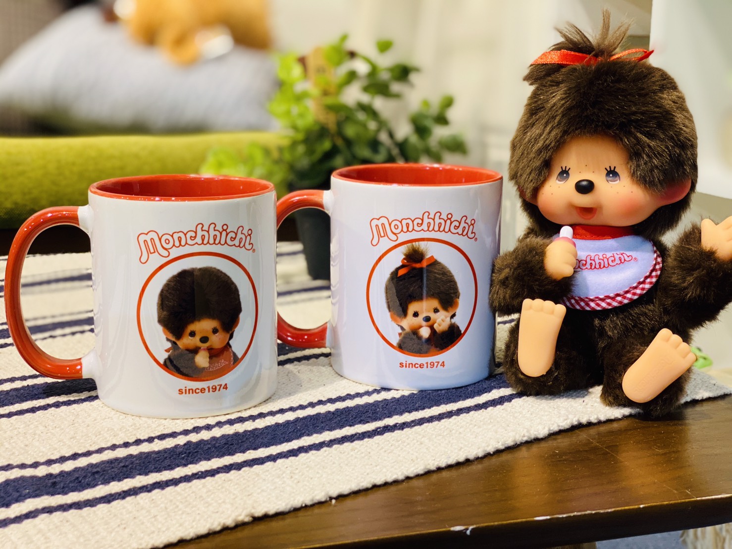 モンチッチ ひざ掛け／モンチッチ マグカップ 陶器製（トイステラオ