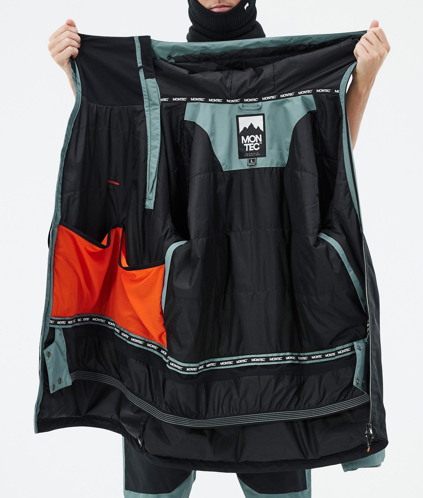 Montec Doom Snowboard Jacket Men Atlantic/Black | Montecwear.com