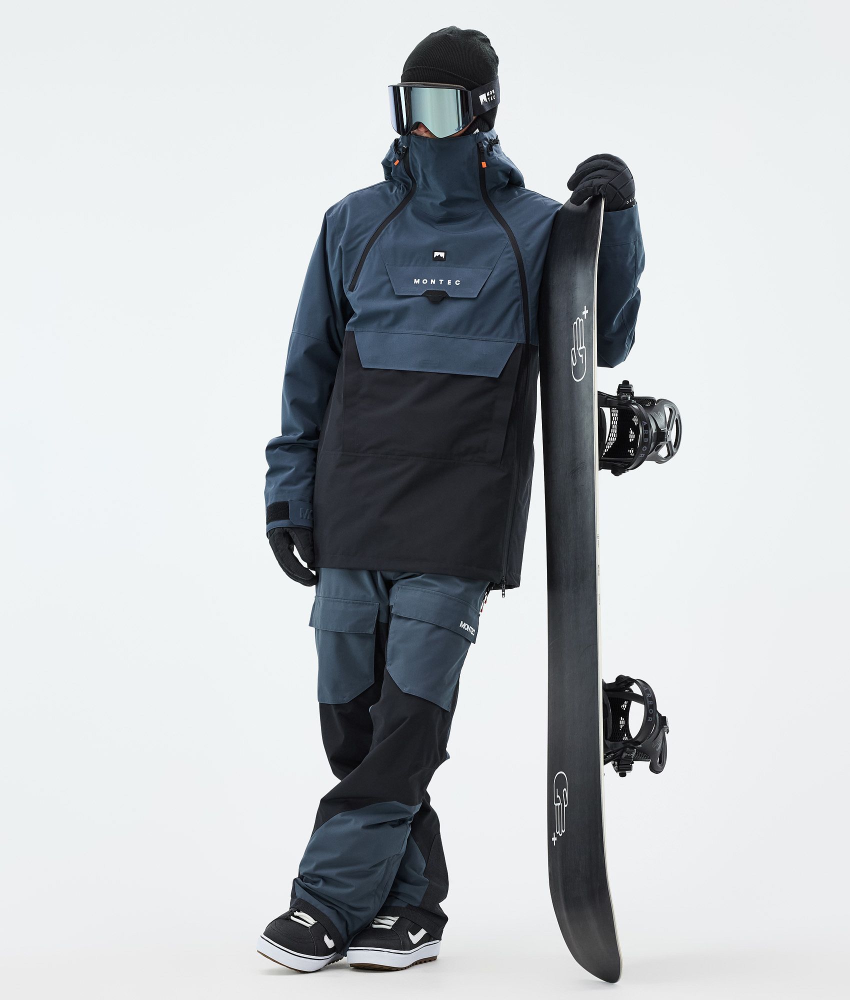 Montec Doom Snowboard Jacket Men Metal Blue/Black | Montecwear.com