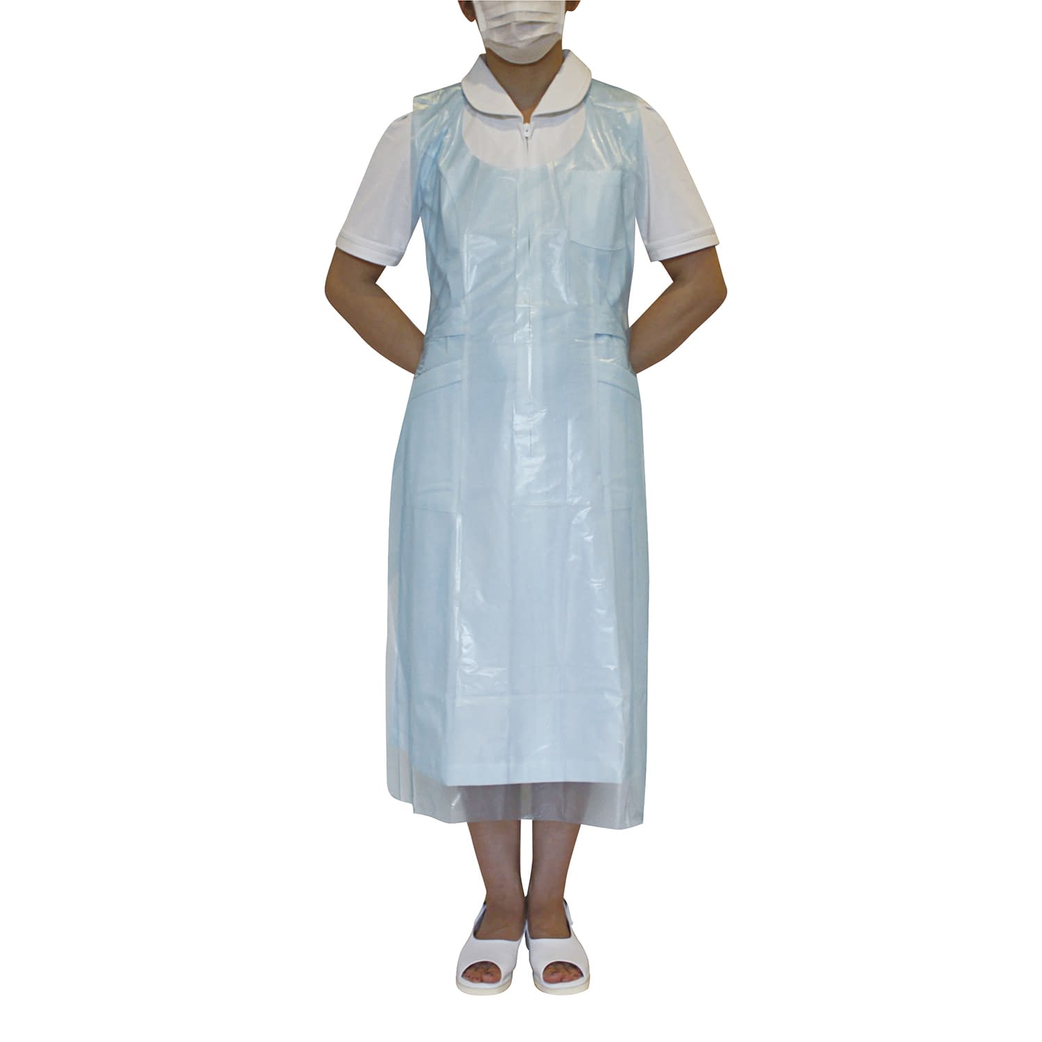 PEエプロンN(袖なし) ディスポエプロン 23-7478-00 ファーストレイト