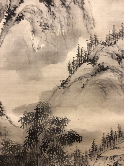 日高鉄翁 水墨山水図｜古美術・掛け軸の販売・買取・鑑定-松本松栄堂