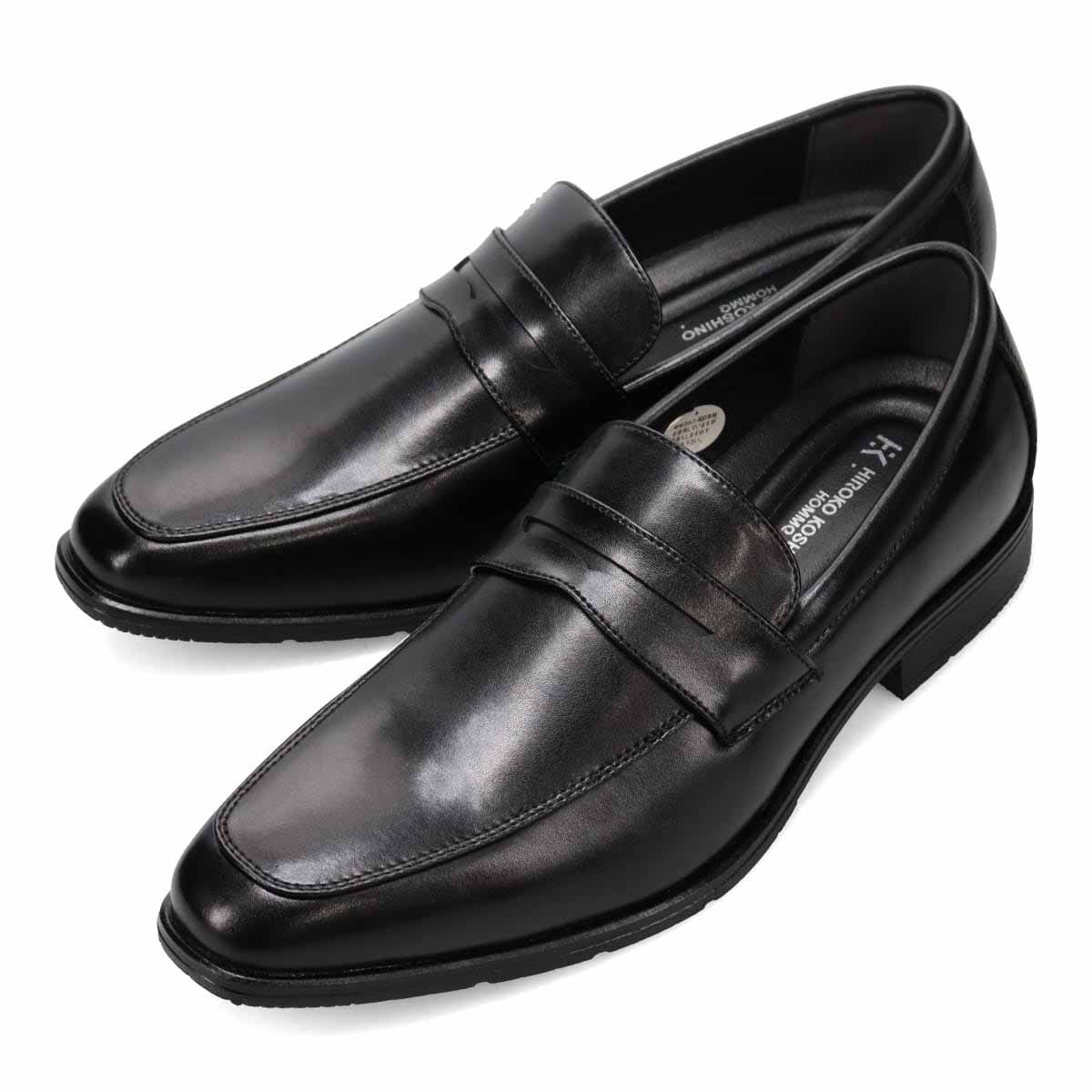 HIROKO KOSHINO HOMME メンズ コインローファー HR7005(25.0 BLACK