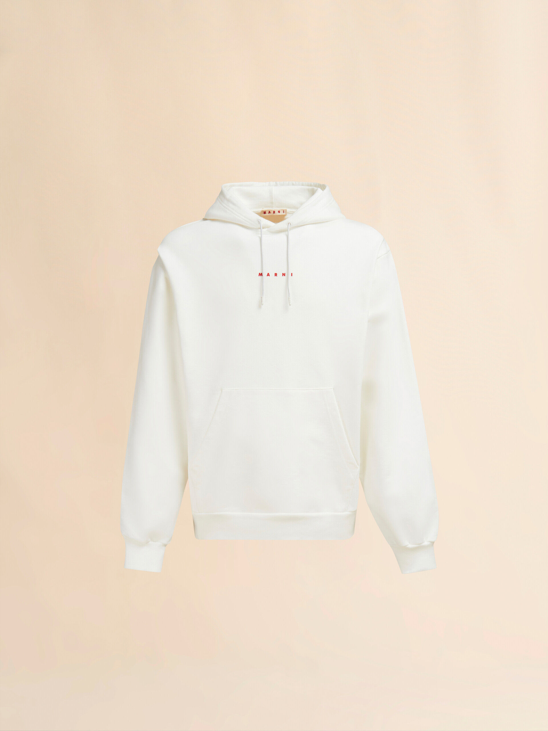 ホワイト ミニ Marniプリント オーガニックコットン製フーディー | Marni