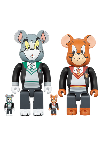 MEDICOM TOY - BE@RBRICK TOM AND JERRY in Hogwarts House Robes 100